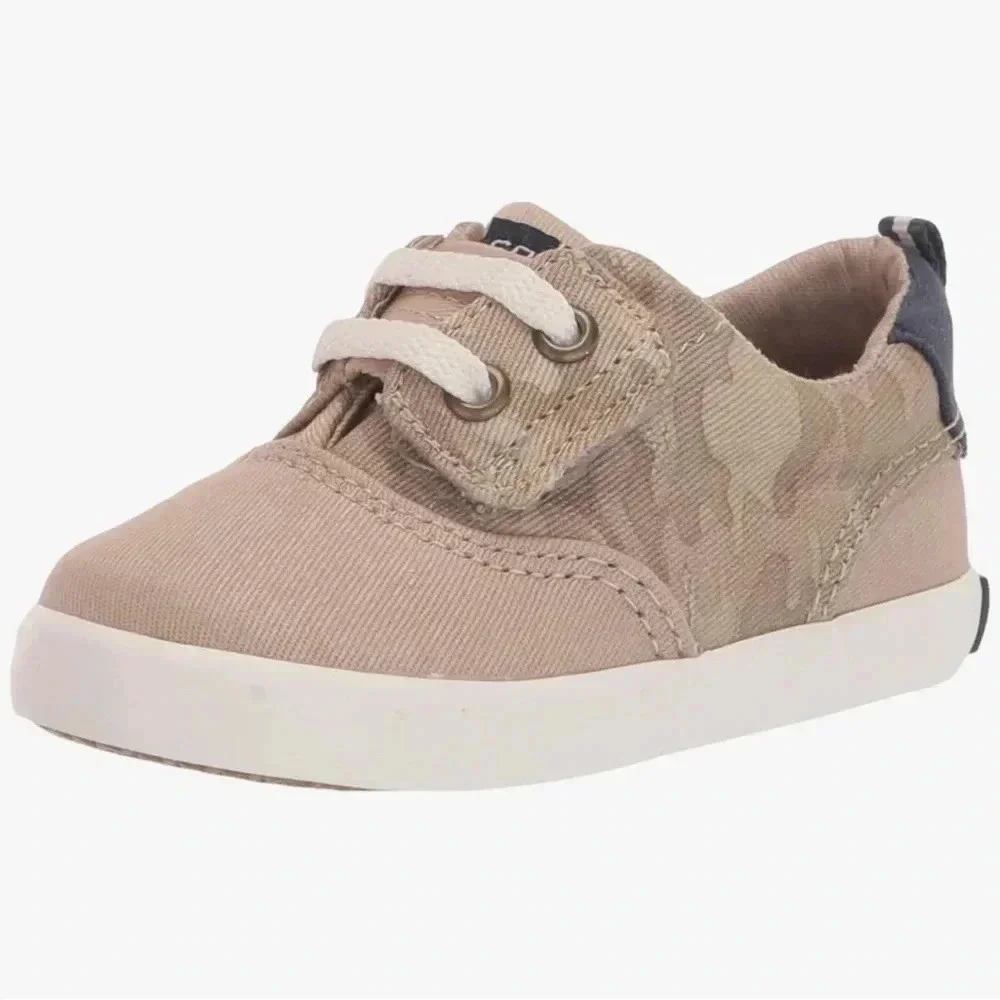 Sperry Unisex-Baby camouflage Spinnaker Crib Jr Washable Sneaker NIB Size 3